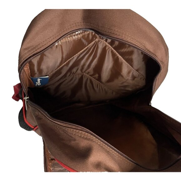 Disney Mickey Mouse Backpack Brown Red Comic Strip Design | Classic Retro Style - Picture 9 of 10